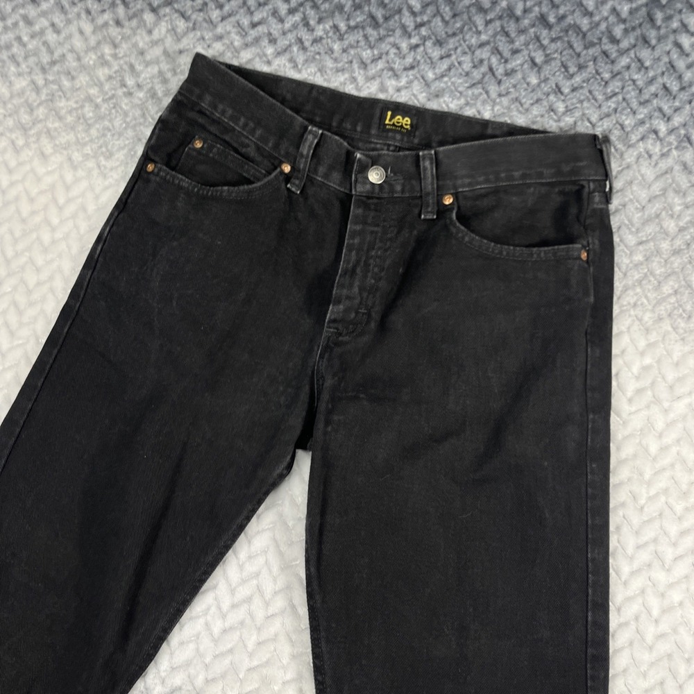 Vintage Lee Jeans Mens Sz 34x30 Black Straight Leg MexicoDenim Pants 90s
